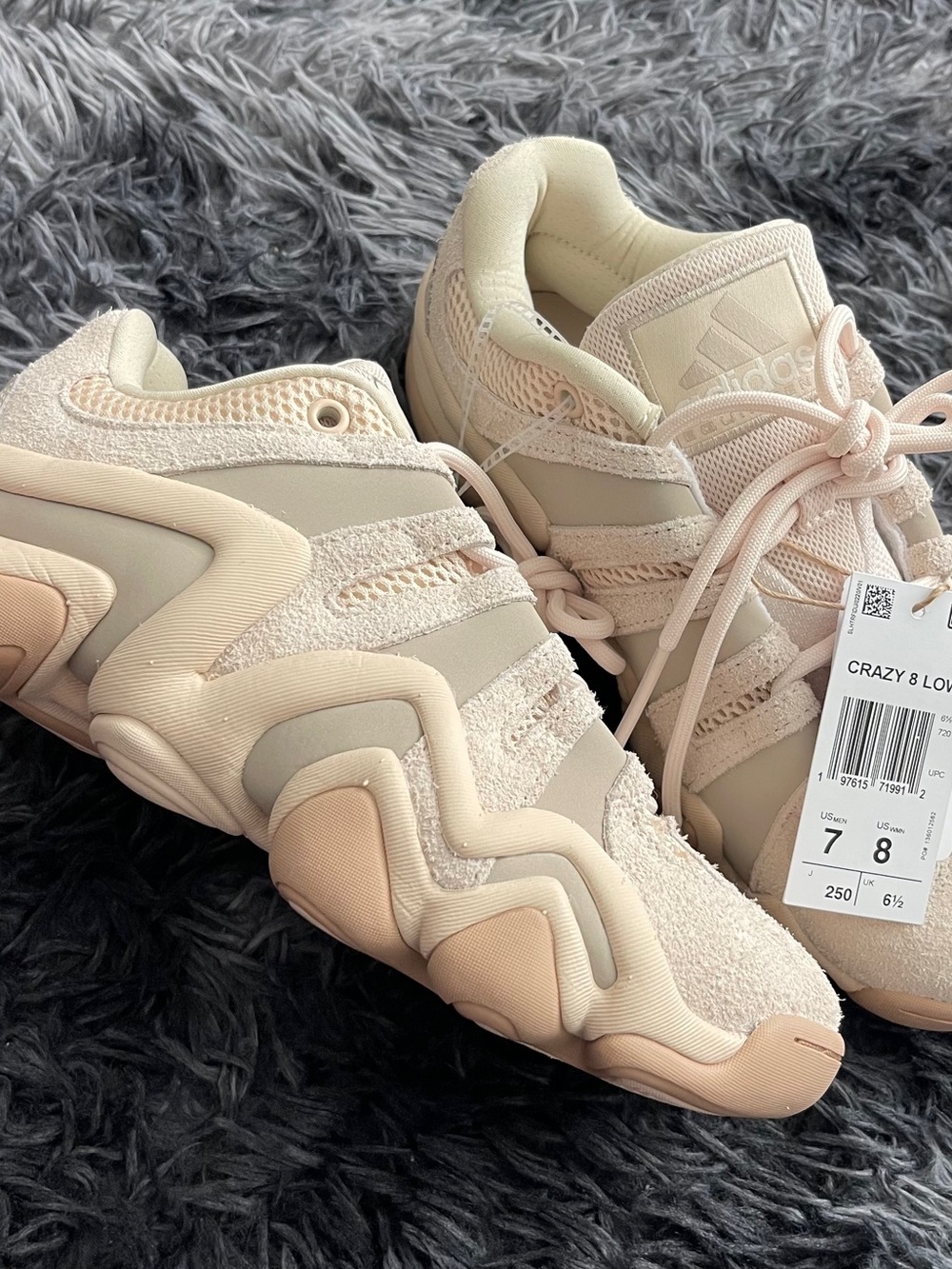 adidas Crazy 8 Low Women's Sneakers - Halo-Ivory